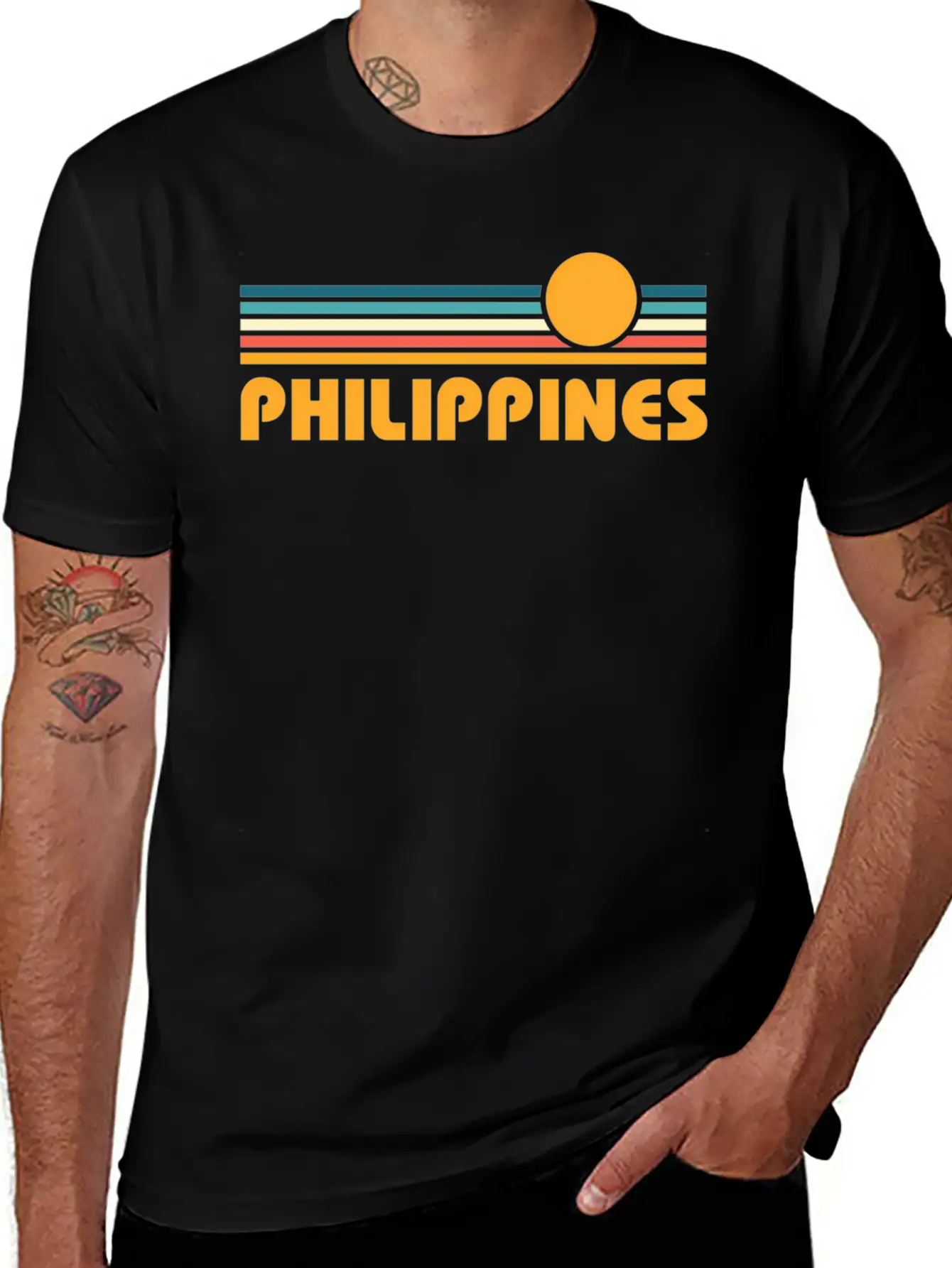 Philippines Sunset Basic Graphic T-Shirt – Daily Comfort In Soft Cotton