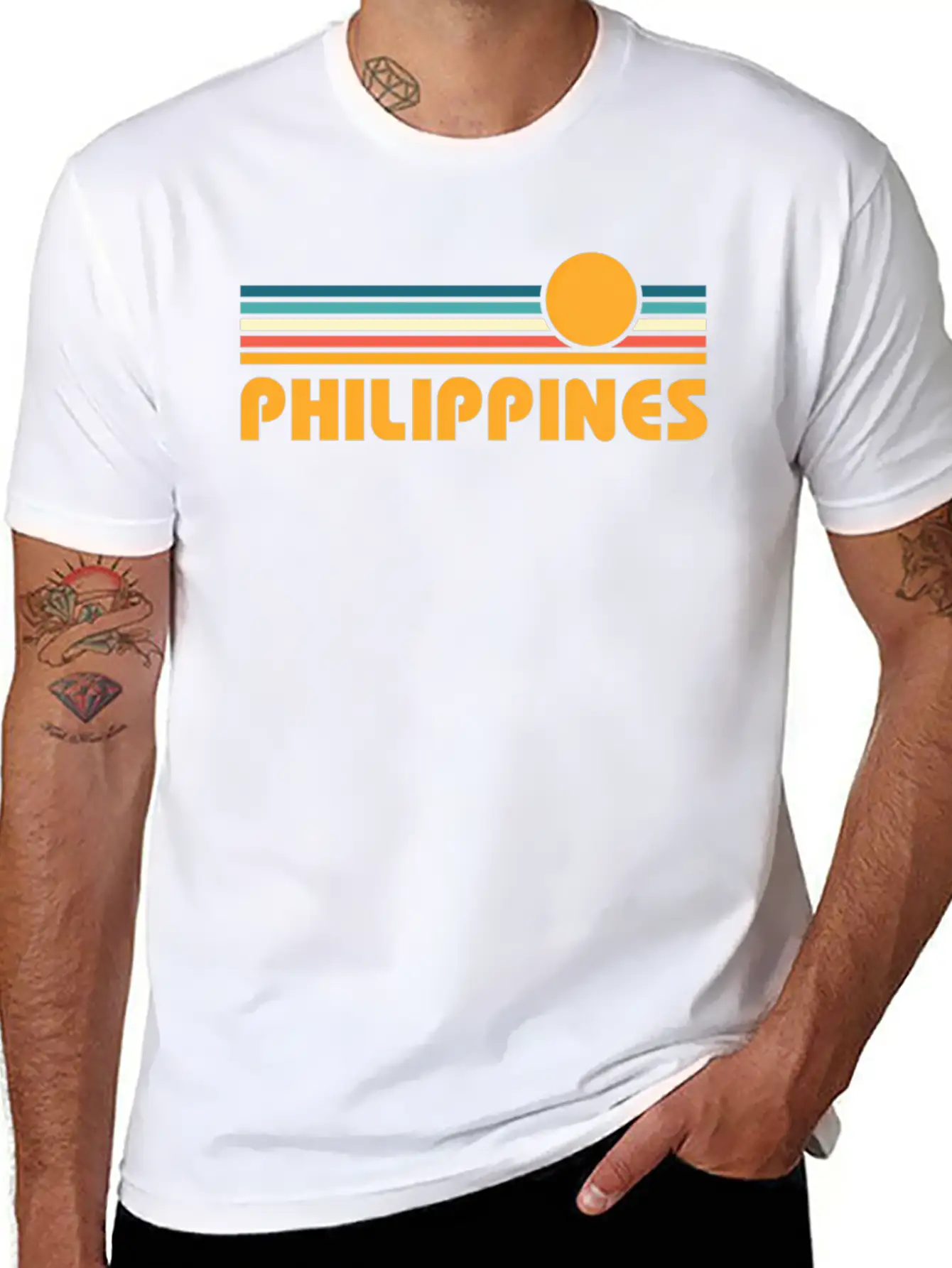 Philippines Sunset Basic Graphic T-Shirt – Daily Comfort In Soft Cotton