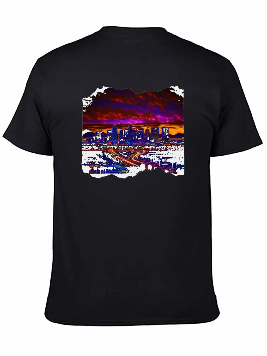 Phoenix Arizona Skyline Neon Desert Nights Classic Cotton Tee – Unisex Comfort For Any Season