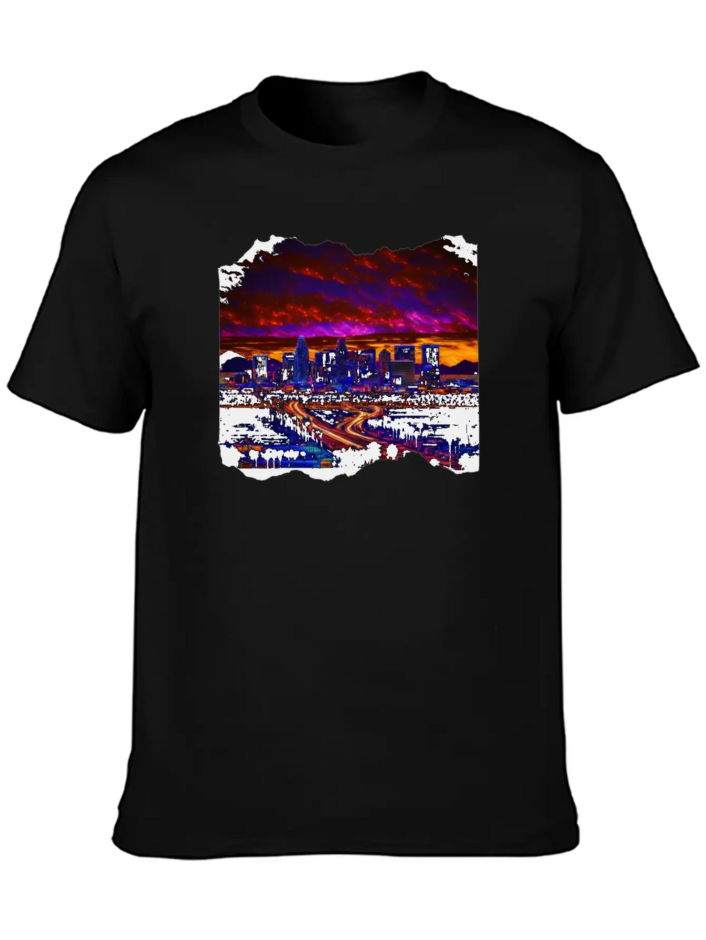 Phoenix Arizona Skyline Neon Desert Nights Classic Cotton Tee – Unisex Comfort For Any Season