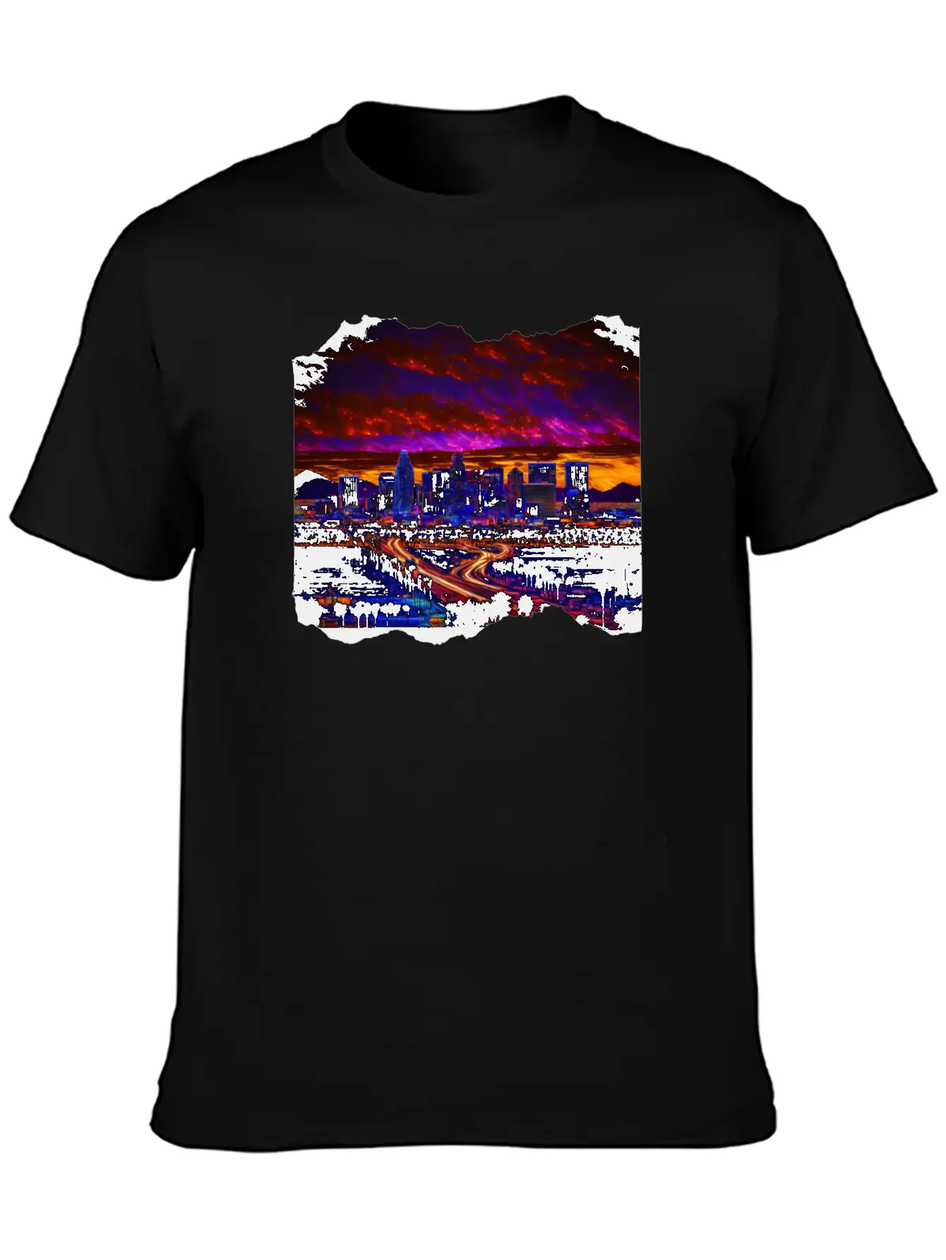 Phoenix Arizona Skyline Neon Desert Nights Classic Cotton Tee – Unisex Comfort For Any Season