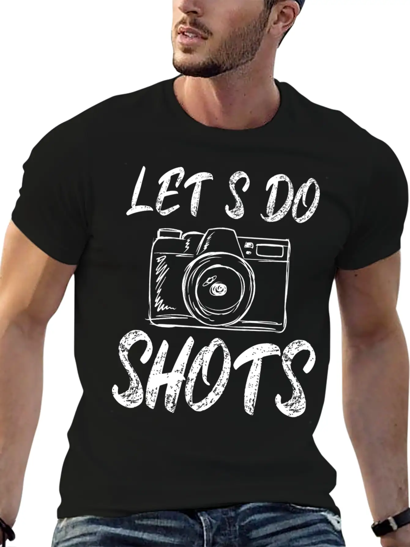 Photographer Camera Photography Modern Fit Casual T-Shirt – Clean And Versatile Design
