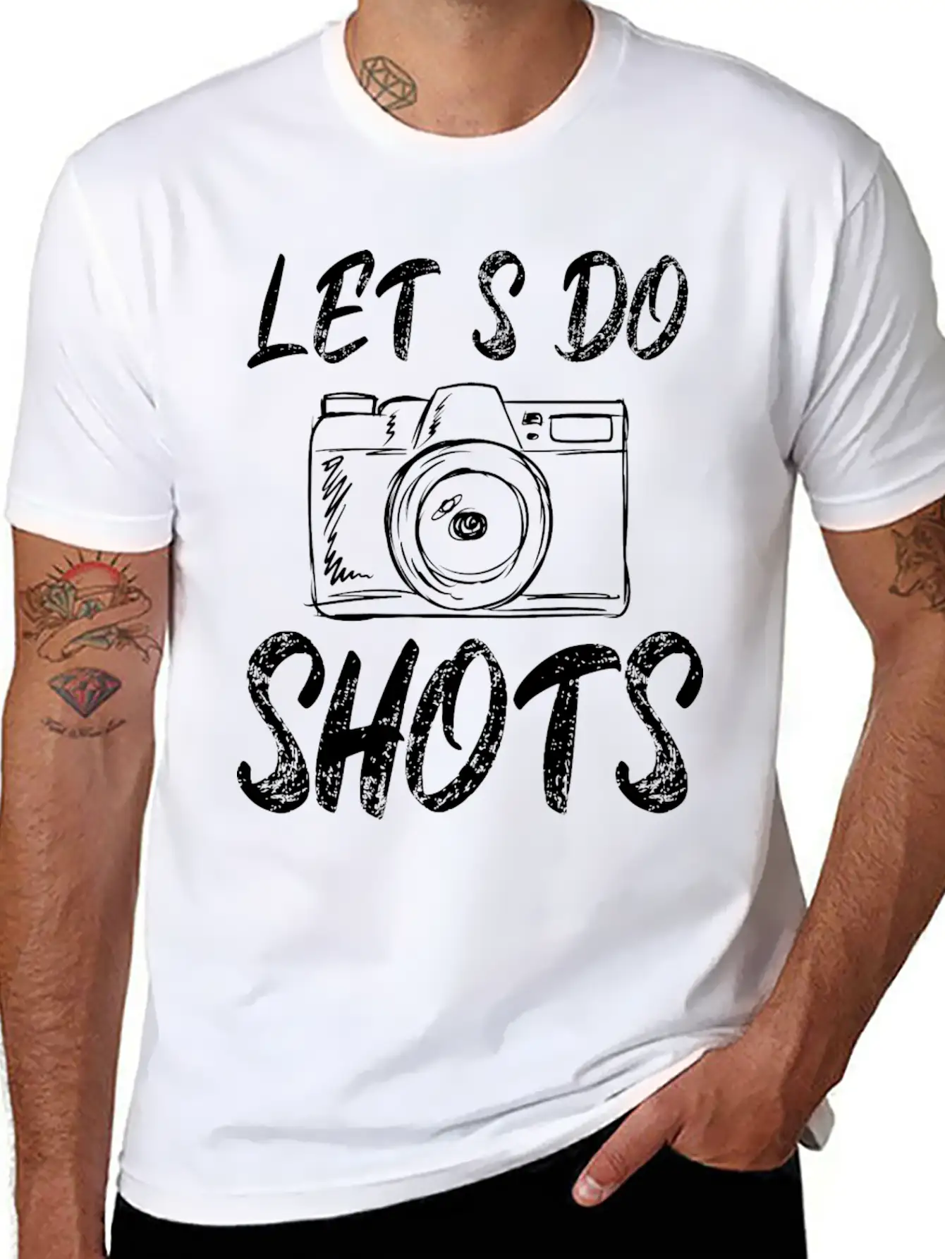 Photographer Camera Photography Modern Fit Casual T-Shirt – Clean And Versatile Design
