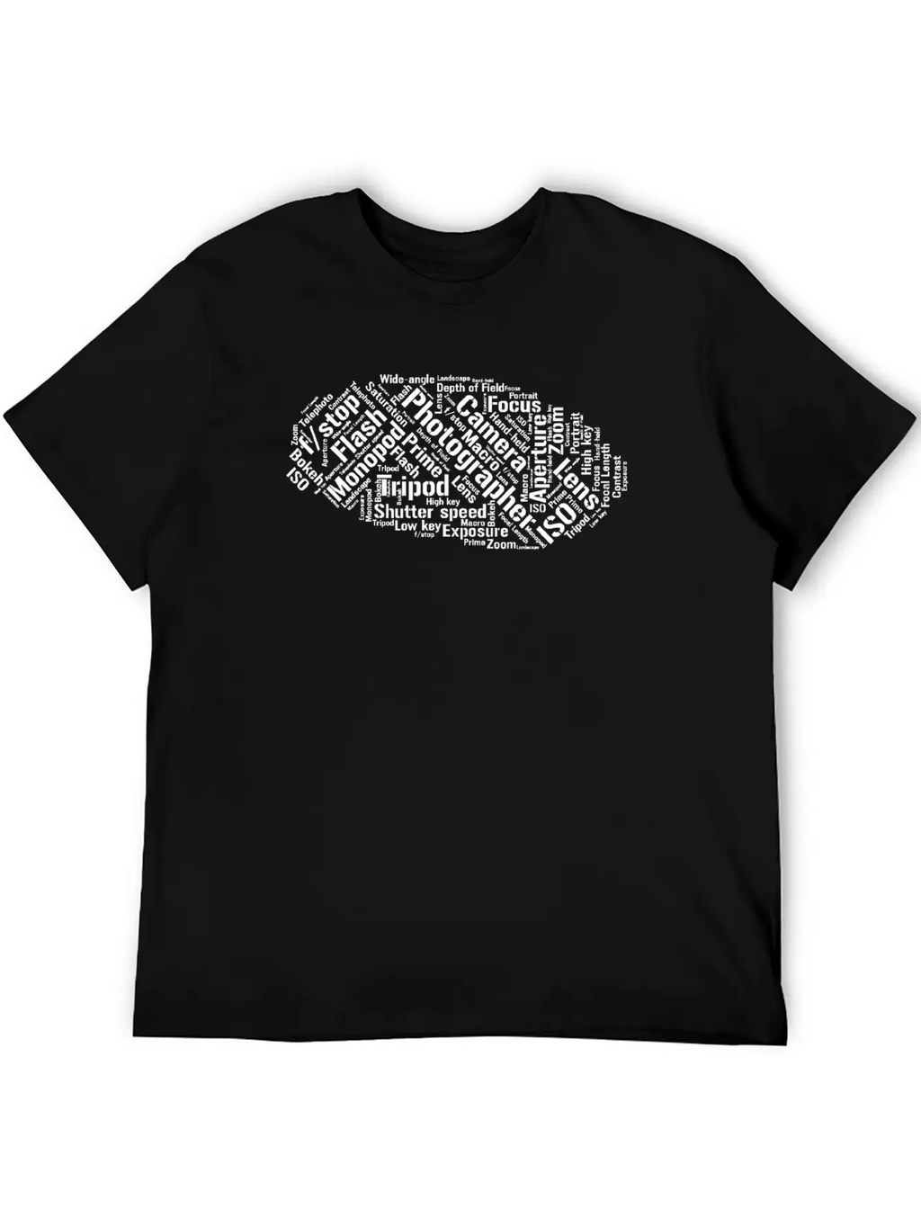 Photographer Word Cloud Basic Graphic T-Shirt – Daily Comfort In Soft Cotton