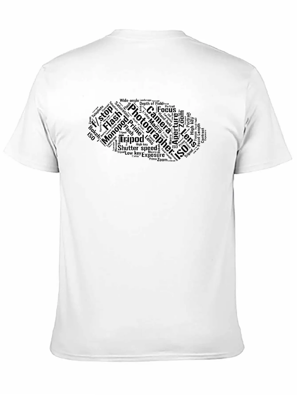 Photographer Word Cloud Basic Graphic T-Shirt – Daily Comfort In Soft Cotton