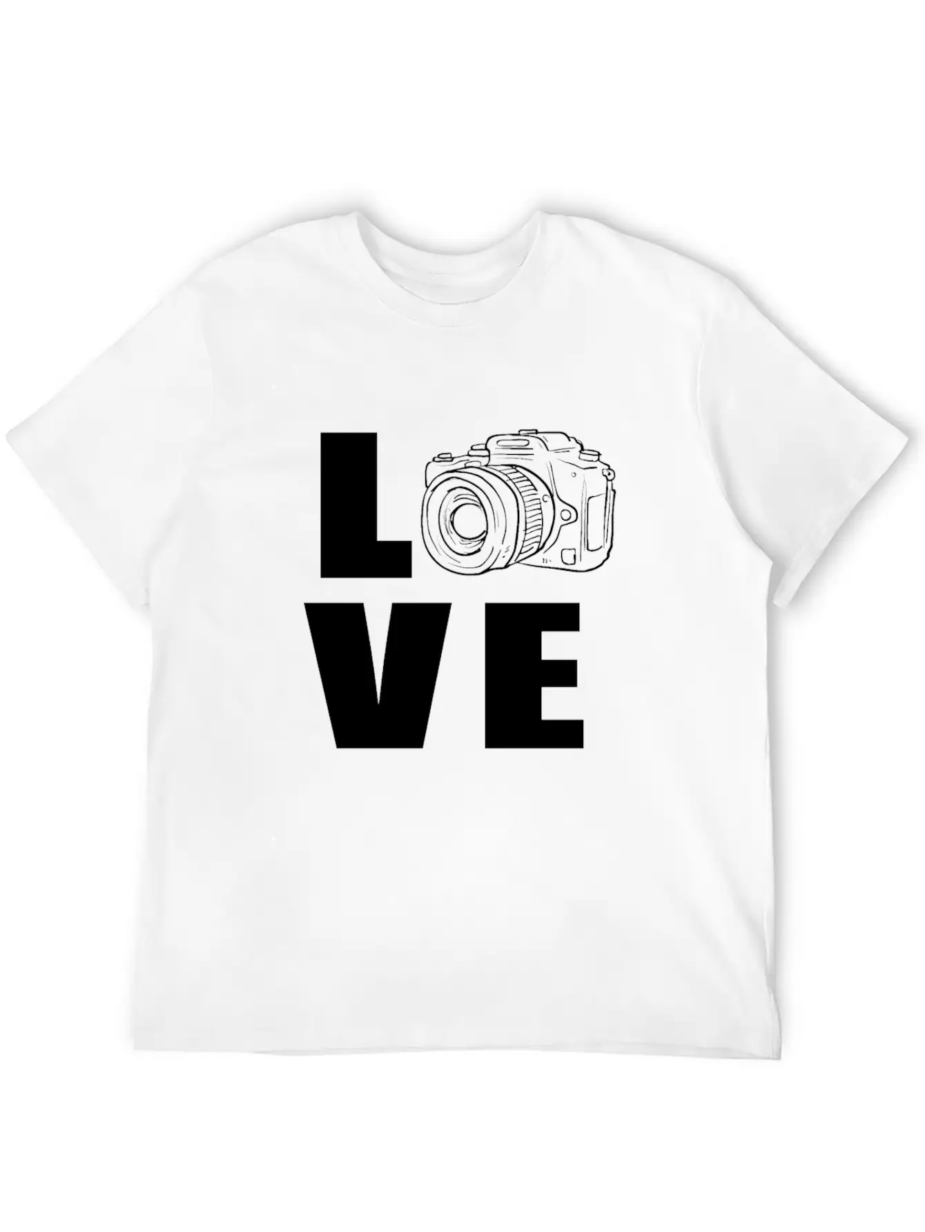 Photography Camera Breathable Graphic T-Shirt – Perfect For Casual Days