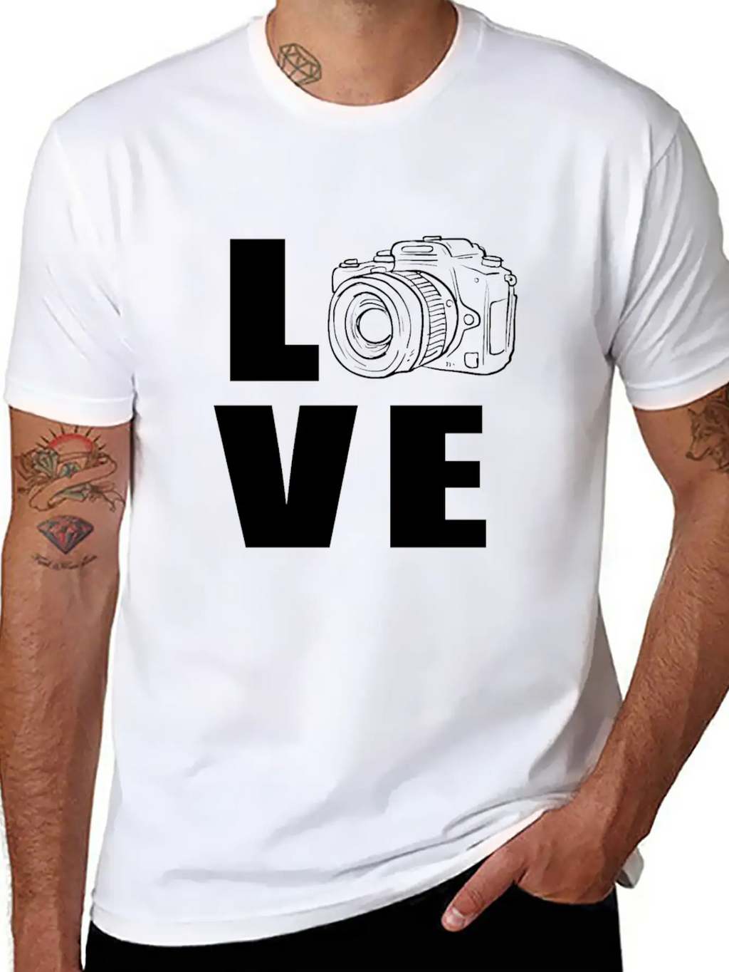 Photography Camera Breathable Graphic T-Shirt – Perfect For Casual Days