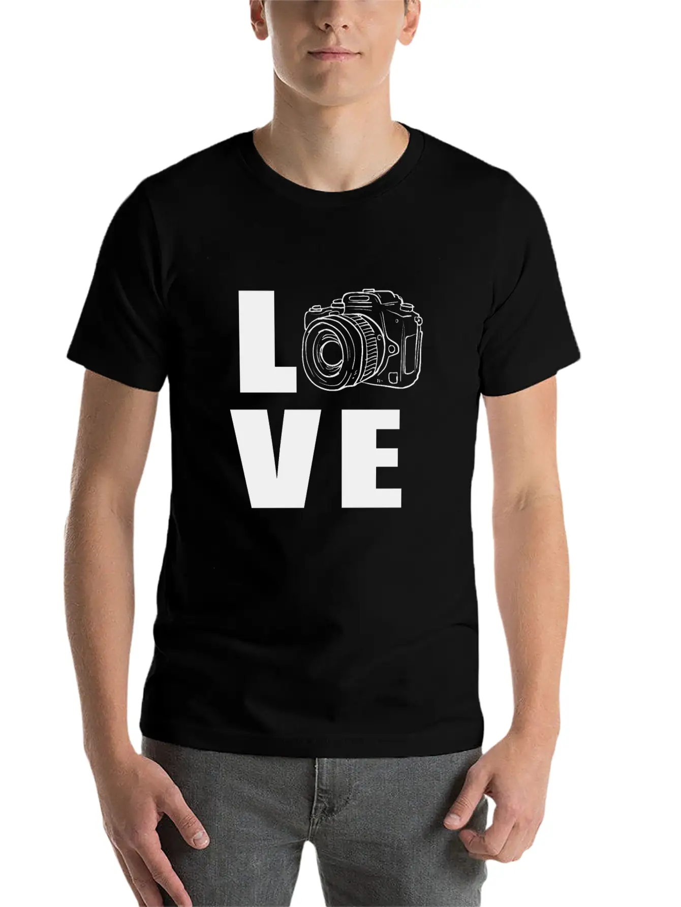 Photography Camera Breathable Graphic T-Shirt – Perfect For Casual Days