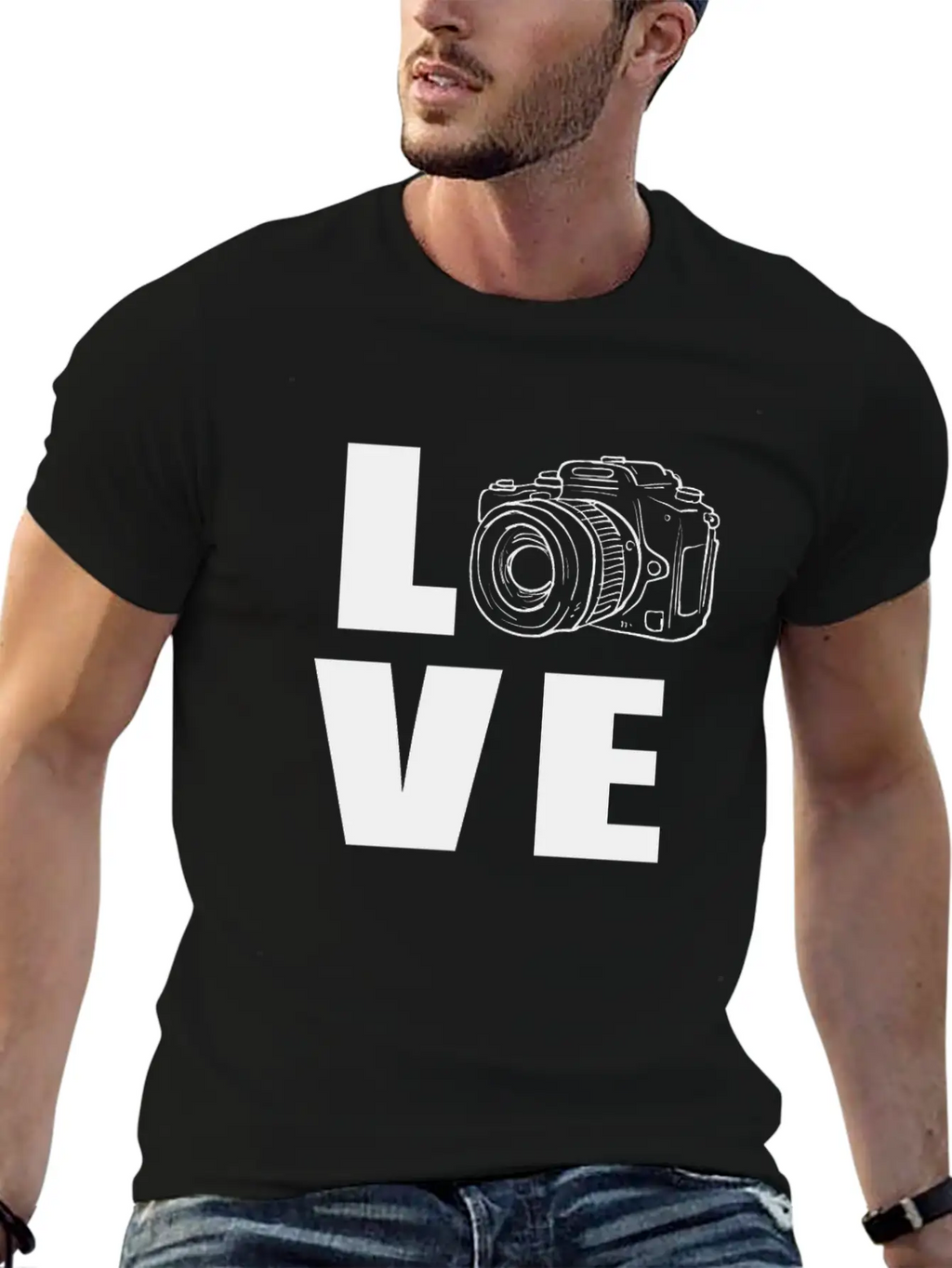 Photography Camera Breathable Graphic T-Shirt – Perfect For Casual Days