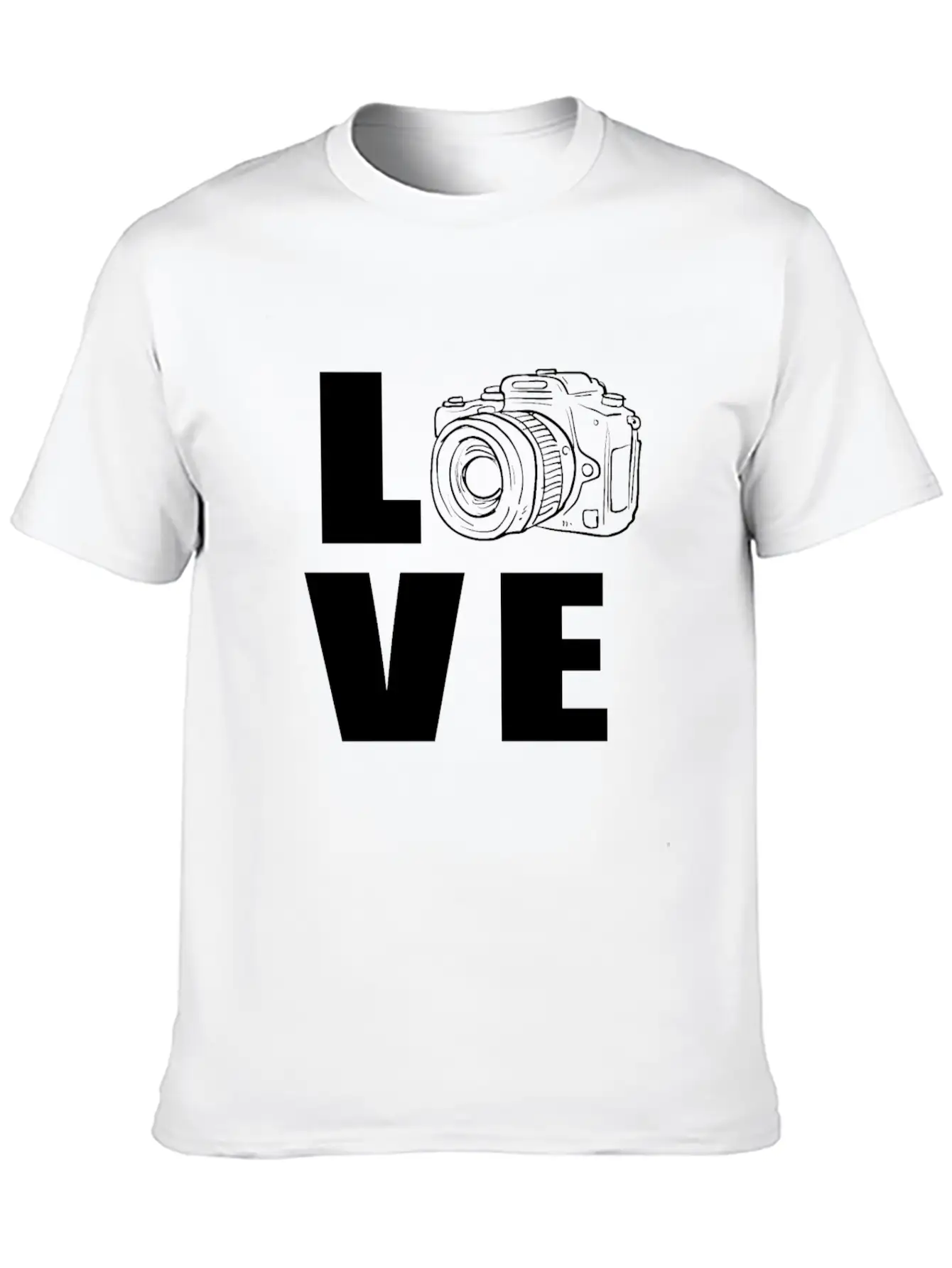 Photography Camera Breathable Graphic T-Shirt – Perfect For Casual Days