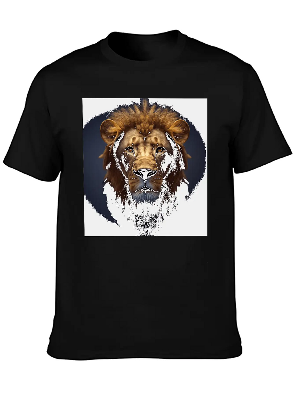 Photorealistic Male Lion Version 3 Breathable Graphic T-Shirt – Perfect For Casual Days