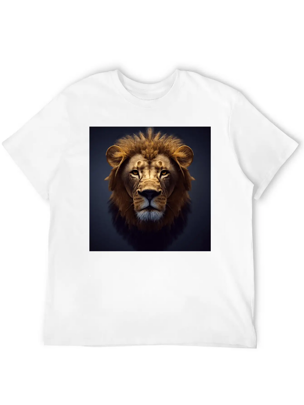 Photorealistic Male Lion Version 3 Breathable Graphic T-Shirt – Perfect For Casual Days