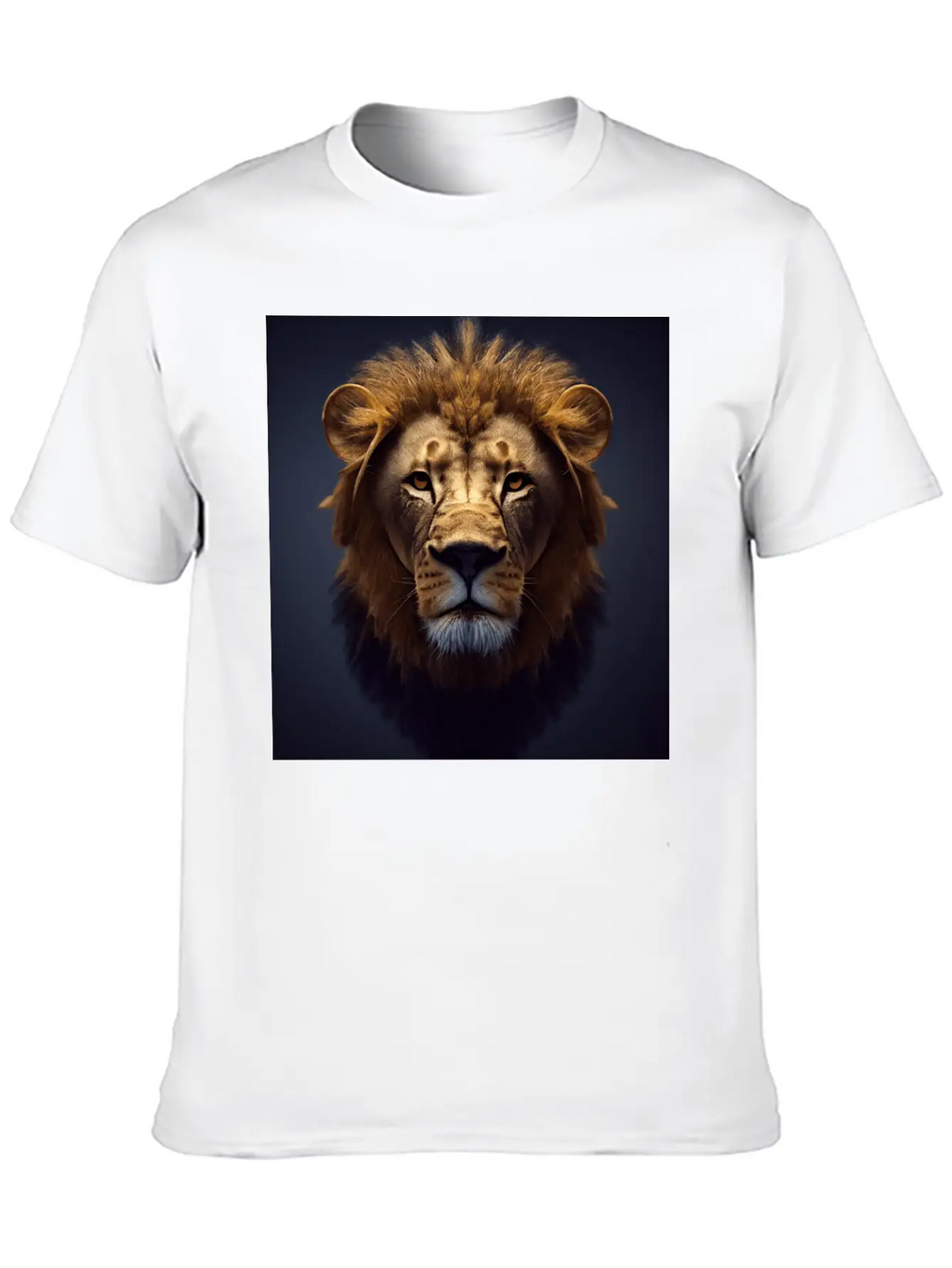 Photorealistic Male Lion Version 3 Breathable Graphic T-Shirt – Perfect For Casual Days