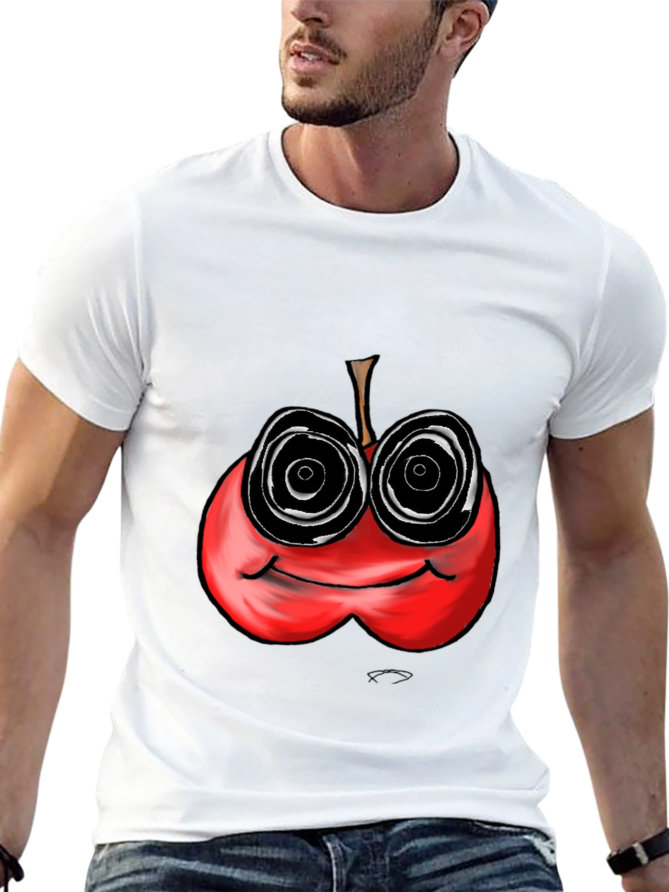Psychedelic Apple Graphic Tee