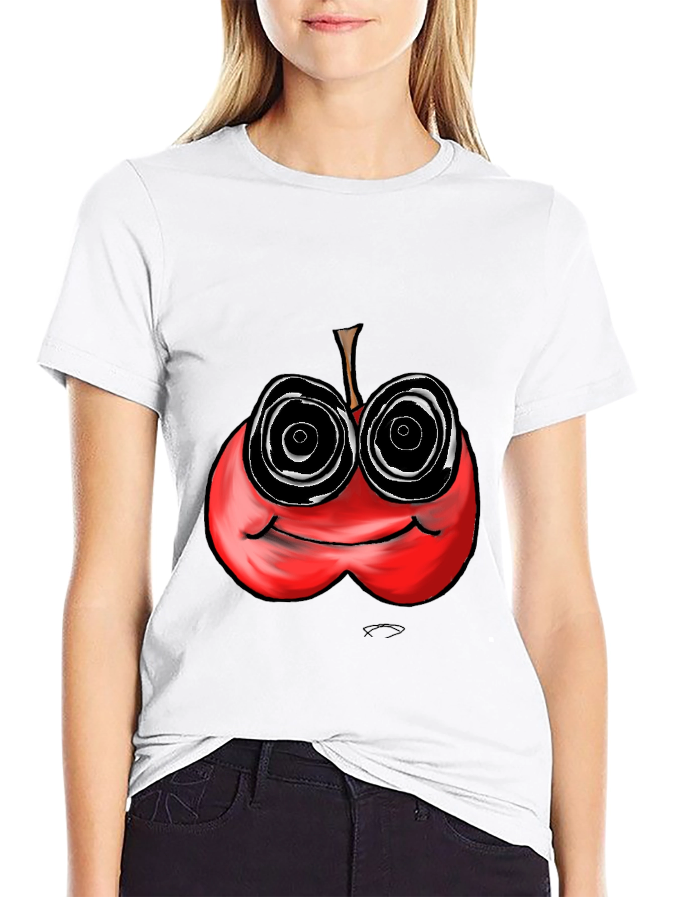 Psychedelic Apple Graphic Tee
