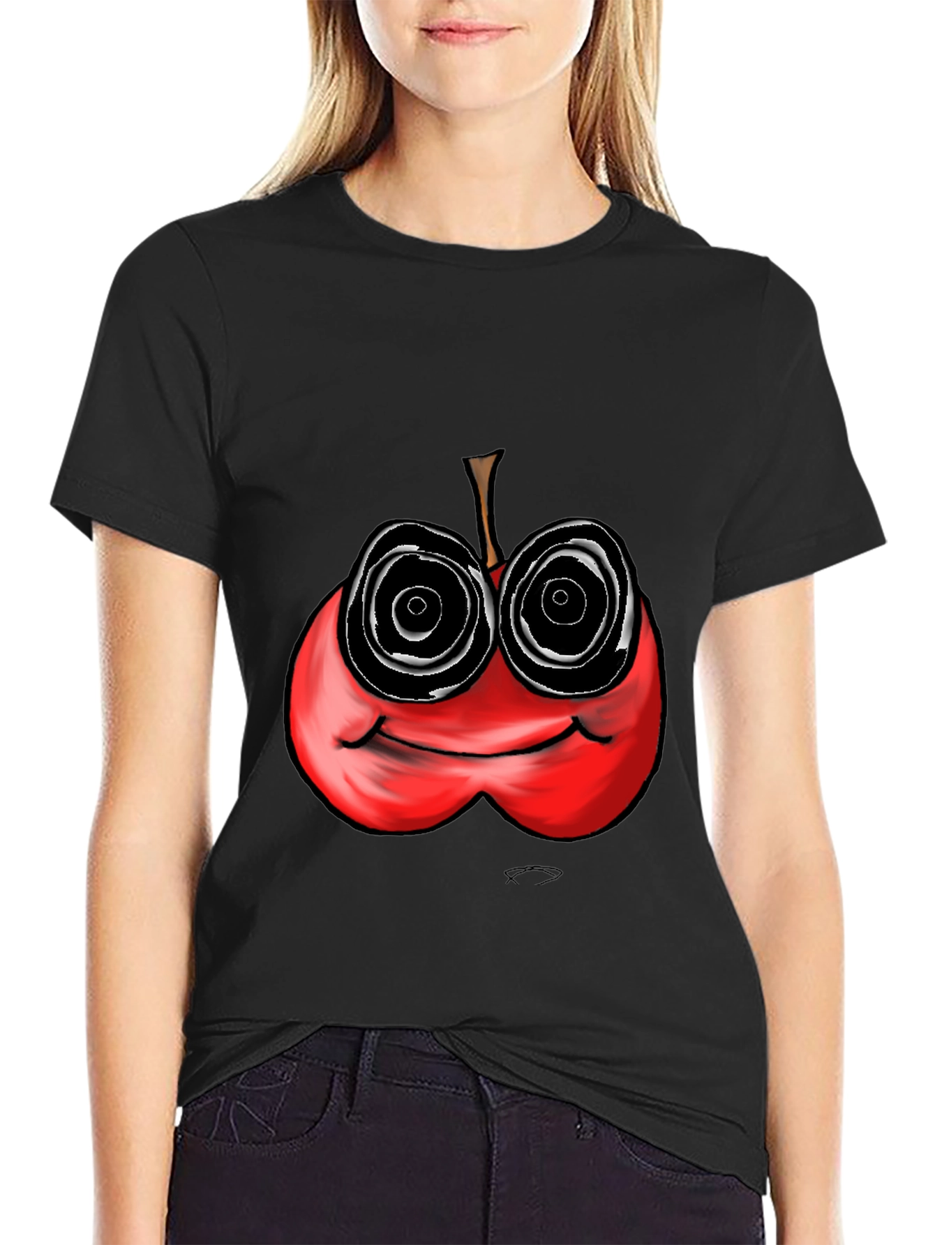 Psychedelic Apple Graphic Tee