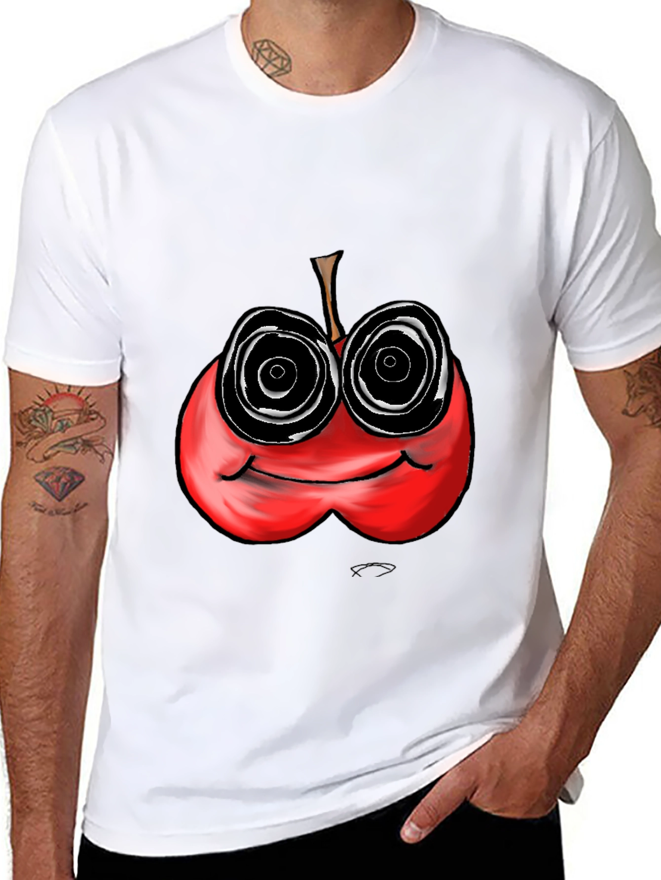 Psychedelic Apple Graphic Tee