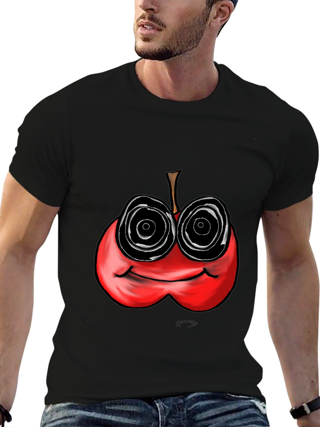 Psychedelic Apple Graphic Tee