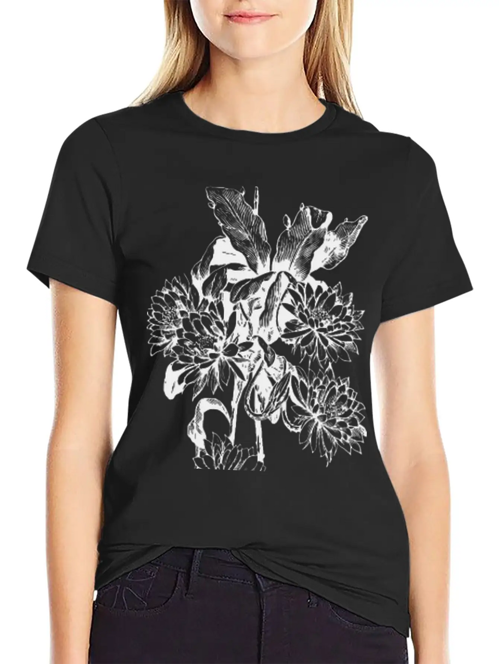 Phyllocactus Essential Cotton Tee For Daily Outfits – Unisex Style