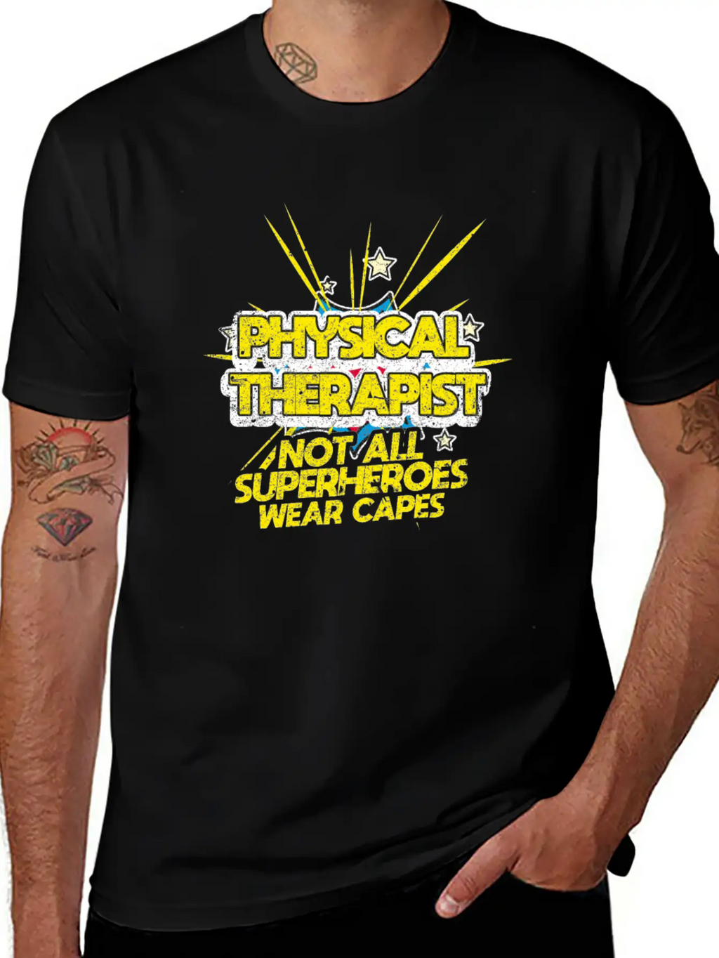 Physical Therapist Not All Superheroes Wear Capes Essential Cotton Tee For Daily Outfits – Unisex Style