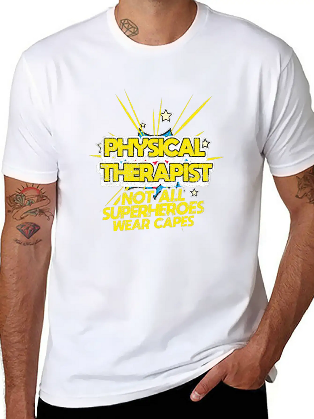 Physical Therapist Not All Superheroes Wear Capes Essential Cotton Tee For Daily Outfits – Unisex Style