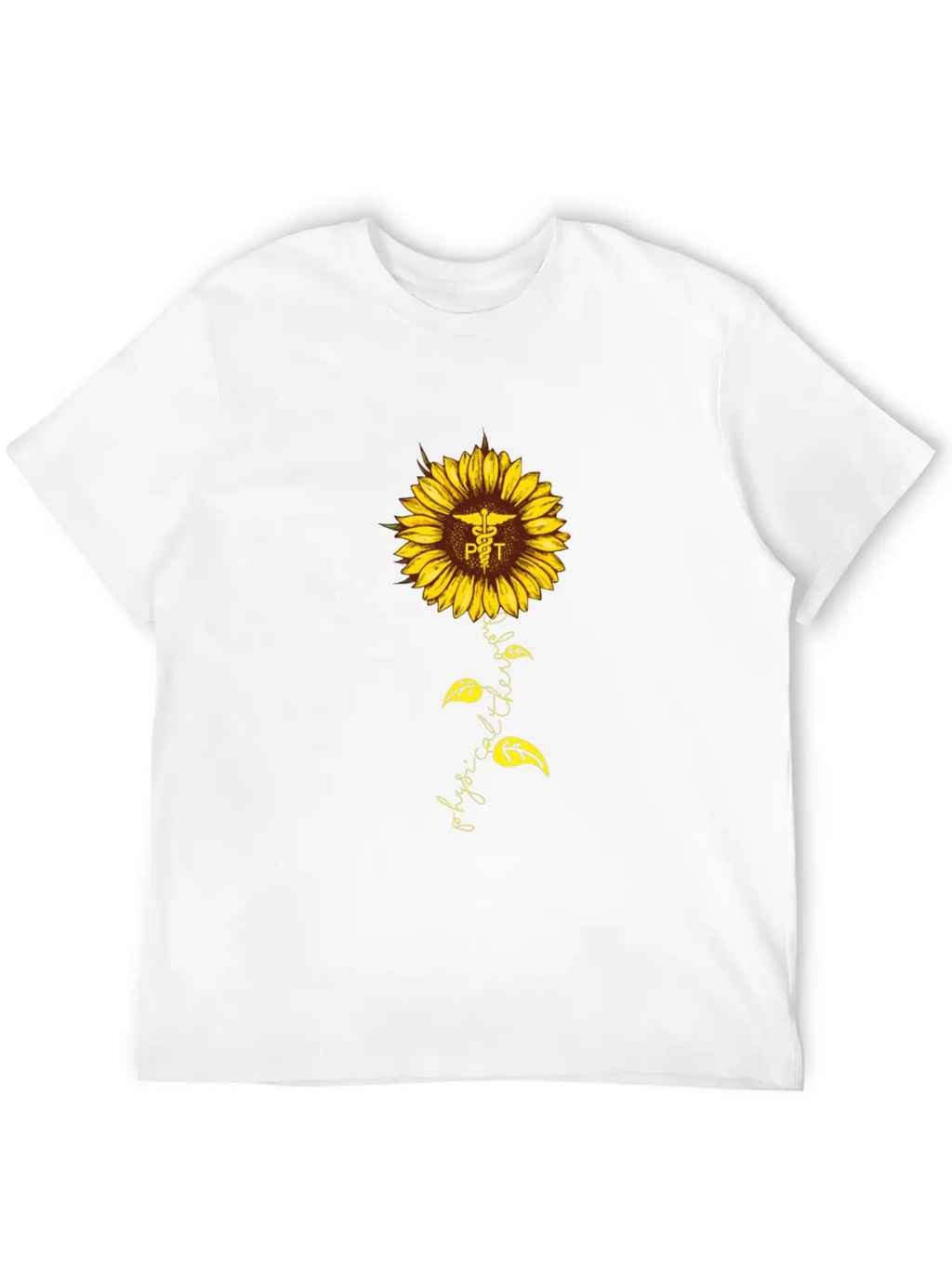 Physical Therapy Sunflower Essential Cotton Tee For Daily Outfits – Unisex Style