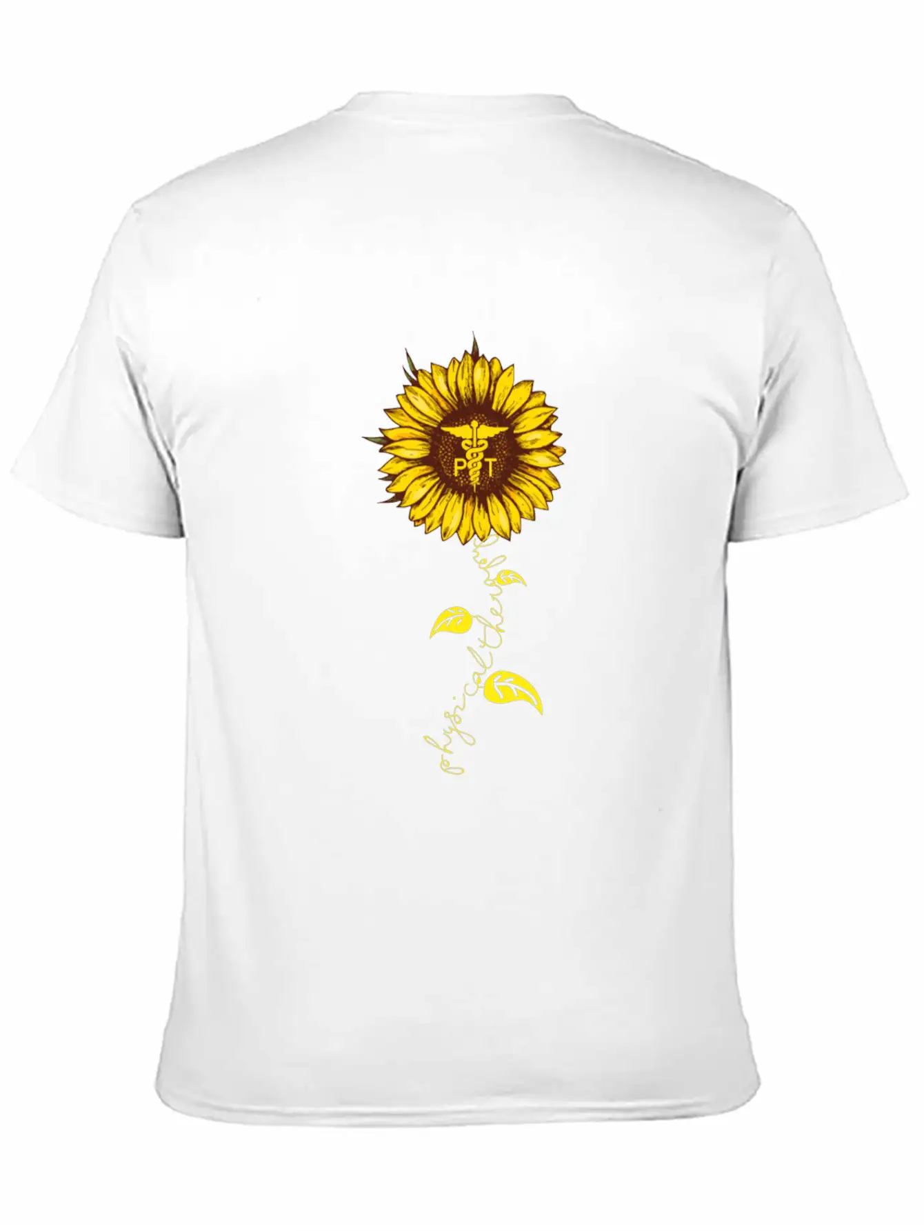 Physical Therapy Sunflower Essential Cotton Tee For Daily Outfits – Unisex Style