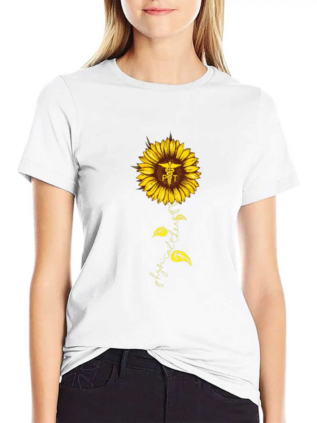 Physical Therapy Sunflower Essential Cotton Tee For Daily Outfits – Unisex Style