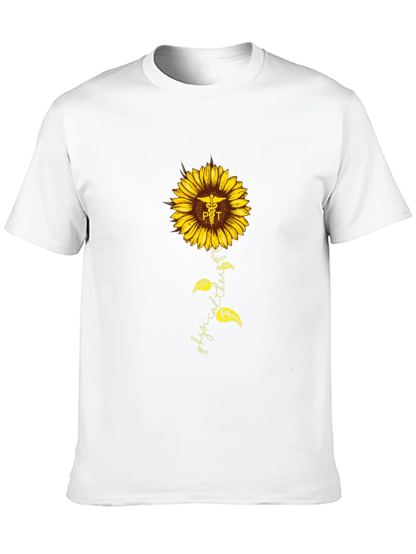 Physical Therapy Sunflower Essential Cotton Tee For Daily Outfits – Unisex Style