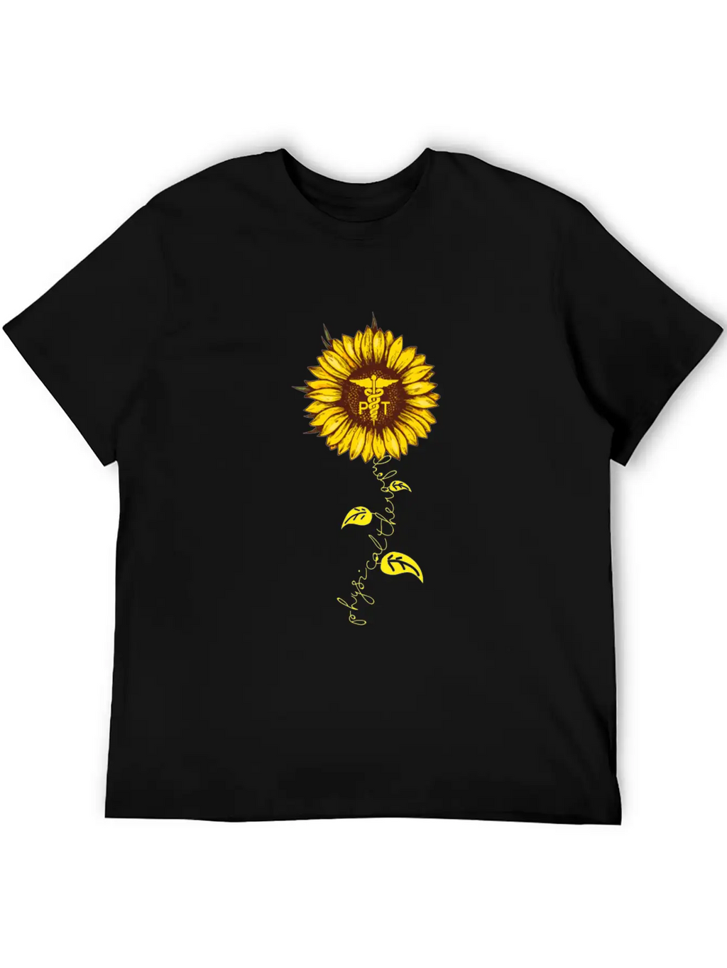 Physical Therapy Sunflower Essential Cotton Tee For Daily Outfits – Unisex Style