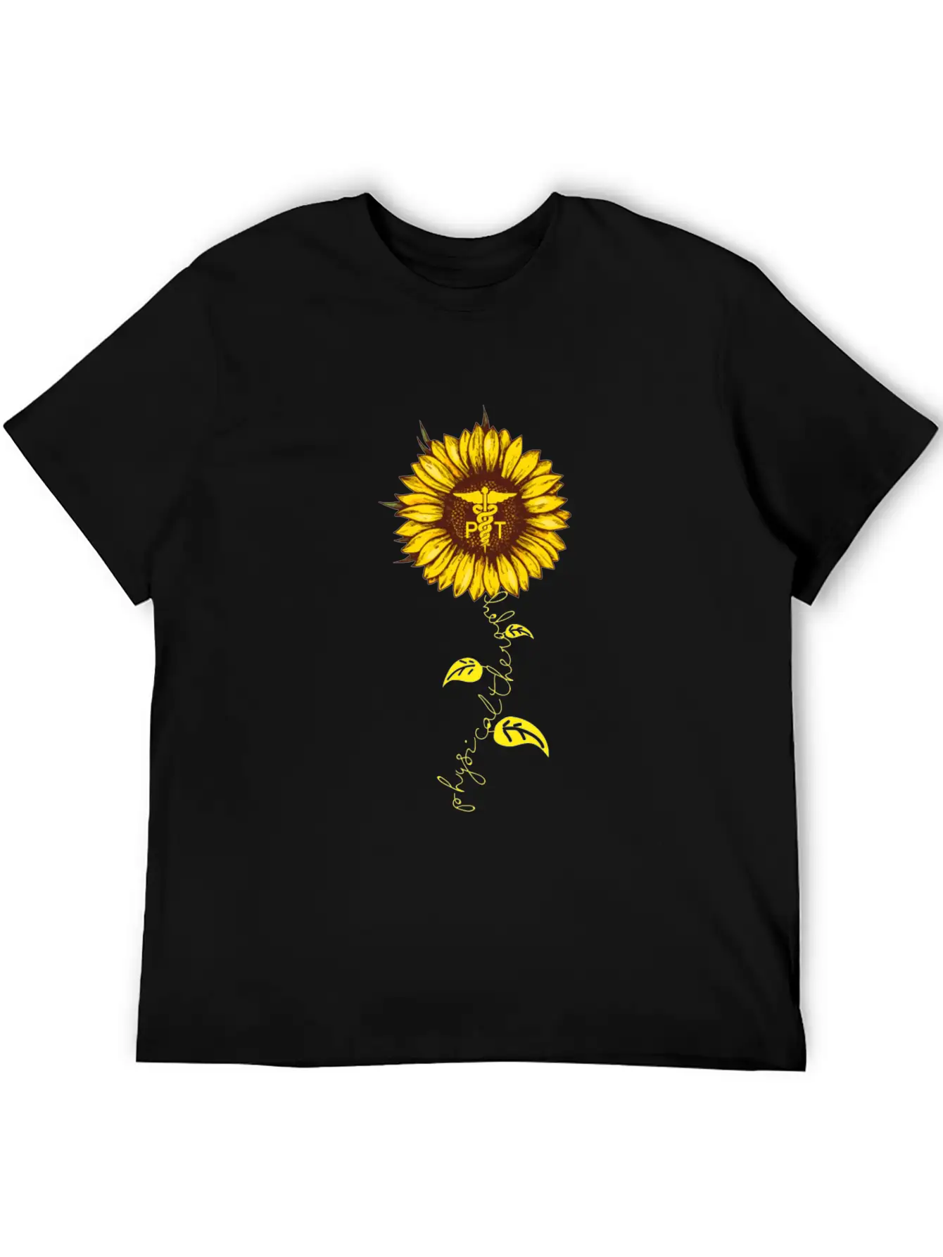 Physical Therapy Sunflower Essential Cotton Tee For Daily Outfits – Unisex Style