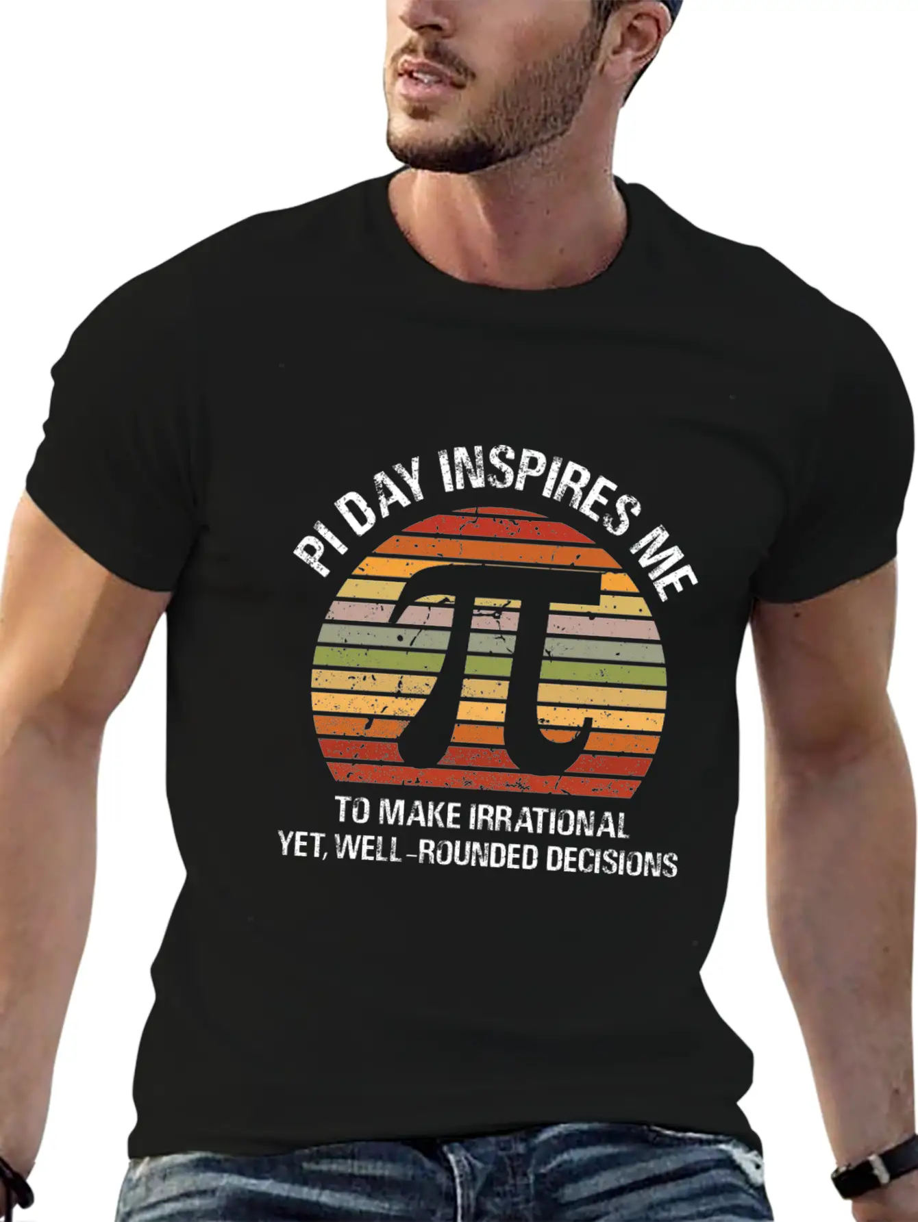 Pi Day Inspires Me Modern Fit Casual T-Shirt – Clean And Versatile Design