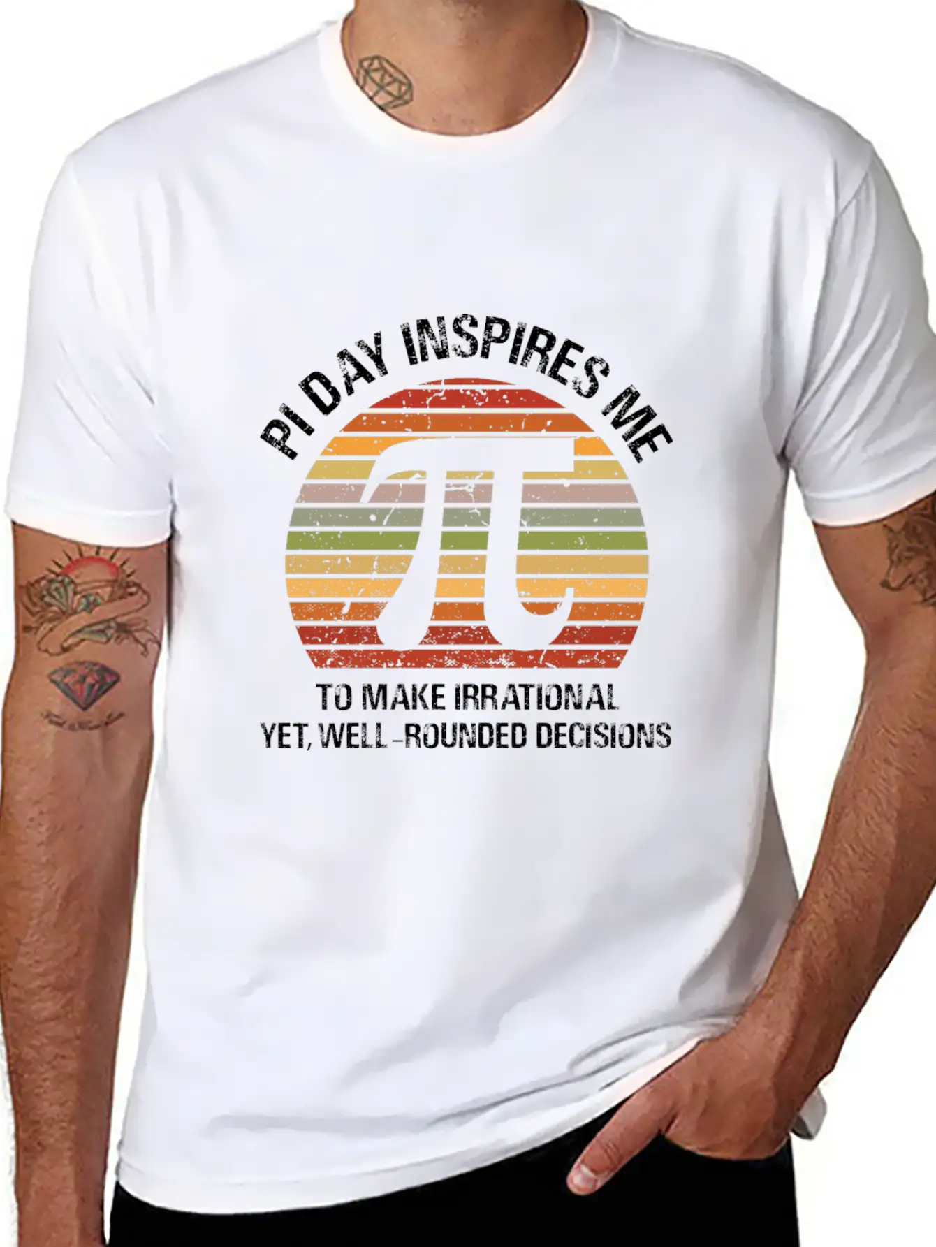 Pi Day Inspires Me Modern Fit Casual T-Shirt – Clean And Versatile Design
