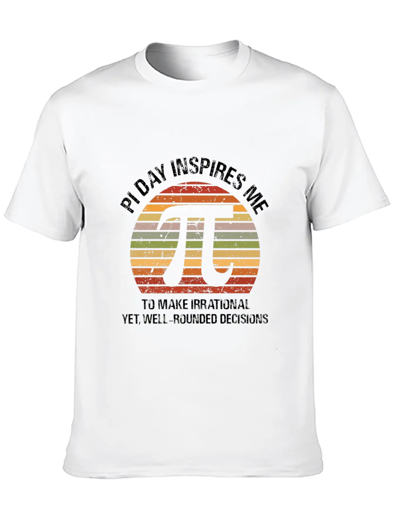 Pi Day Inspires Me Modern Fit Casual T-Shirt – Clean And Versatile Design