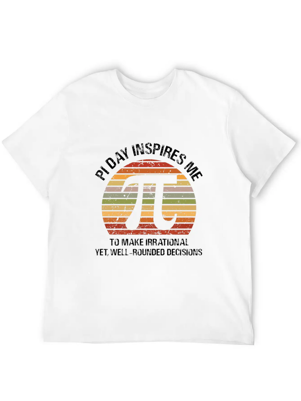 Pi Day Inspires Me Modern Fit Casual T-Shirt – Clean And Versatile Design