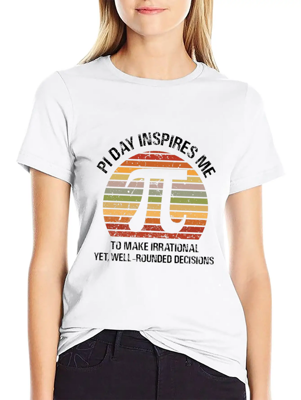 Pi Day Inspires Me Modern Fit Casual T-Shirt – Clean And Versatile Design