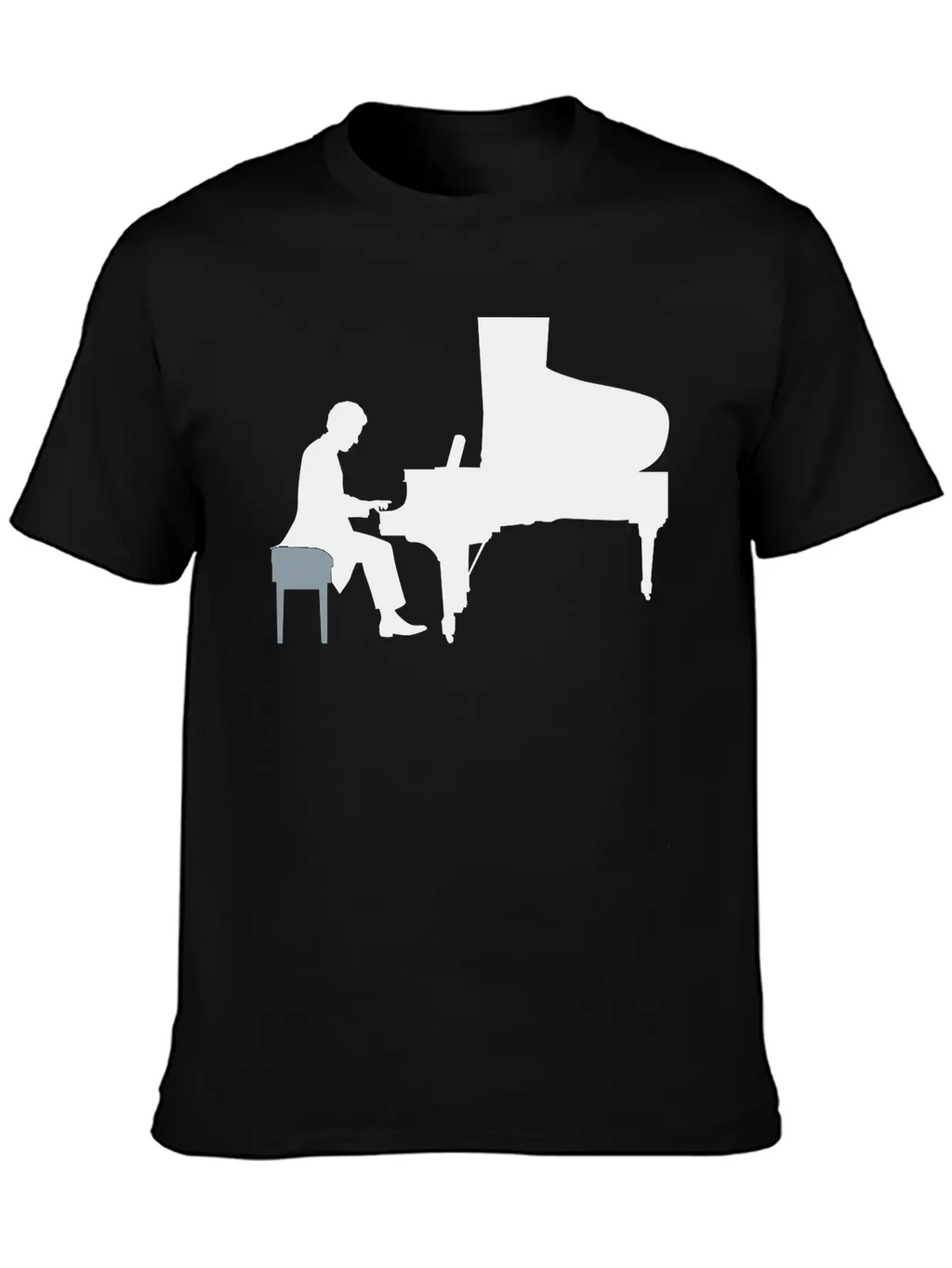 Pianist Essential Cotton Tee For Daily Outfits – Unisex Style