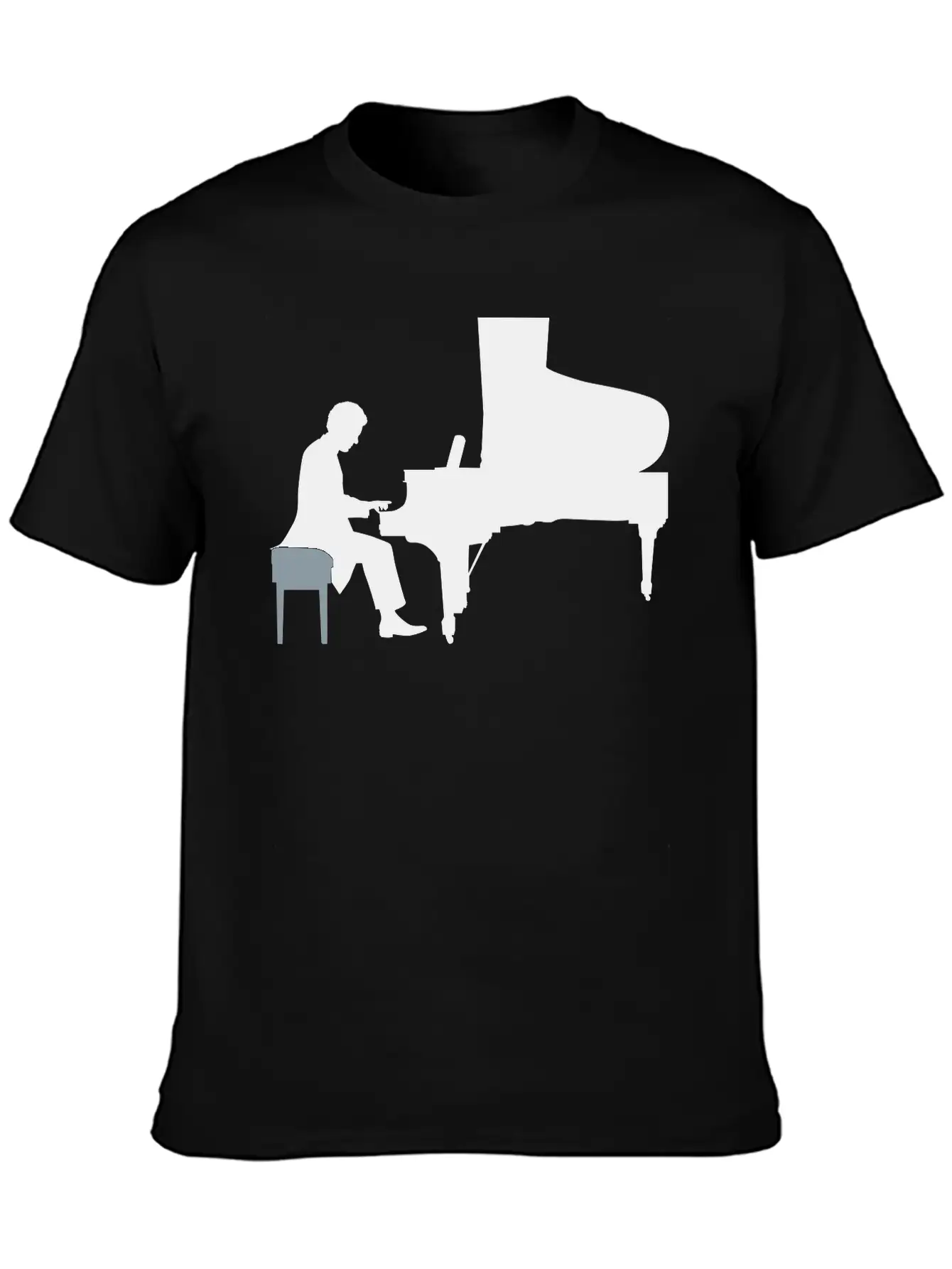 Pianist Essential Cotton Tee For Daily Outfits – Unisex Style