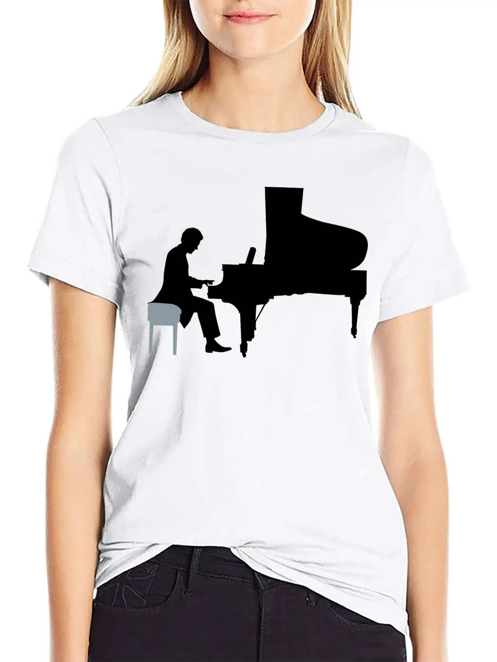 Pianist Essential Cotton Tee For Daily Outfits – Unisex Style