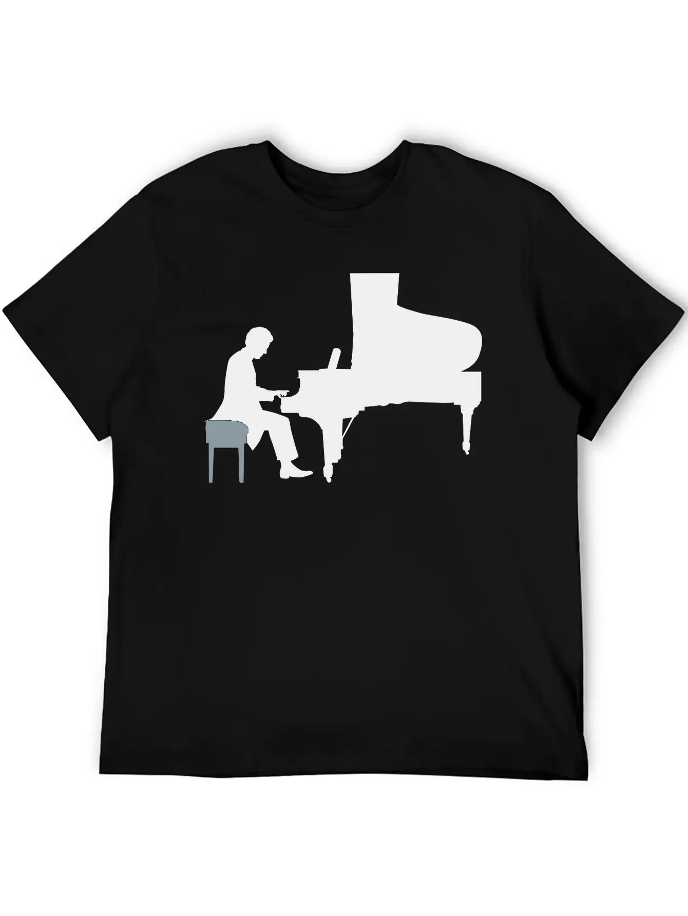 Pianist Essential Cotton Tee For Daily Outfits – Unisex Style