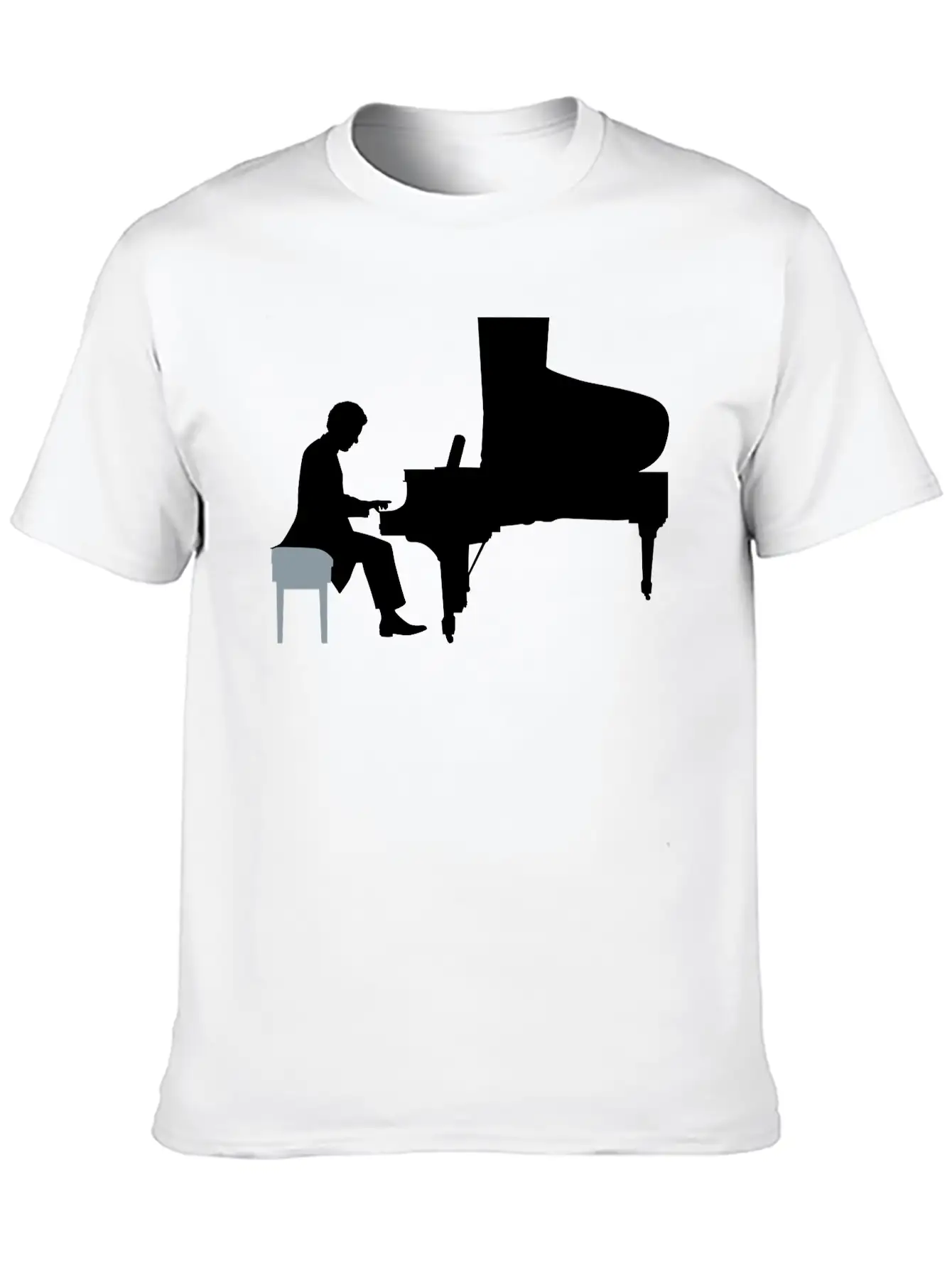 Pianist Essential Cotton Tee For Daily Outfits – Unisex Style