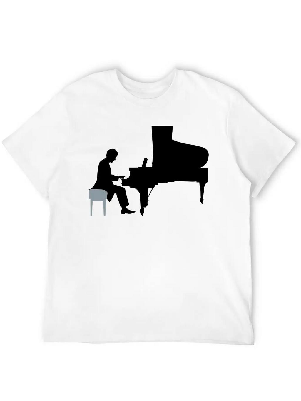 Pianist Essential Cotton Tee For Daily Outfits – Unisex Style