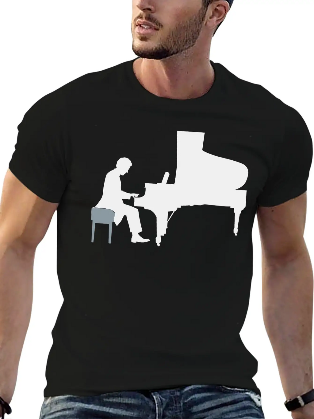 Pianist Essential Cotton Tee For Daily Outfits – Unisex Style