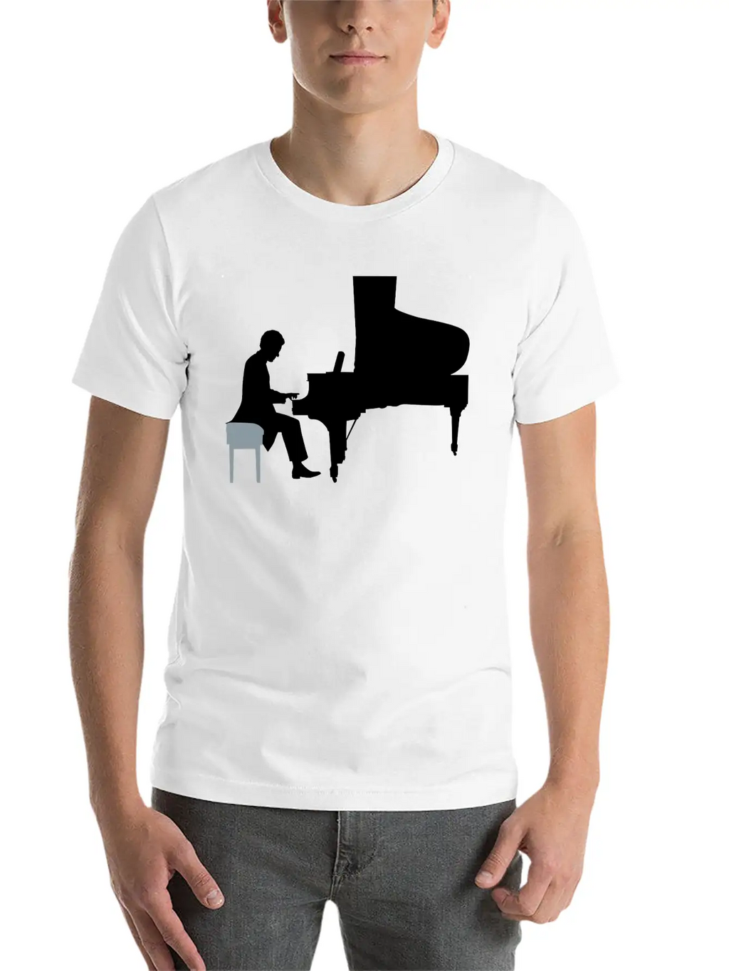Pianist Essential Cotton Tee For Daily Outfits – Unisex Style