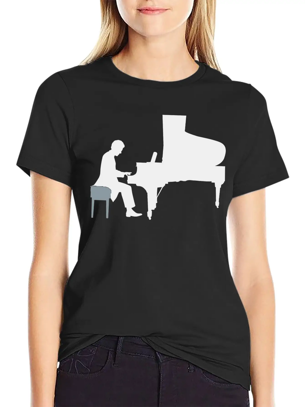 Pianist Essential Cotton Tee For Daily Outfits – Unisex Style