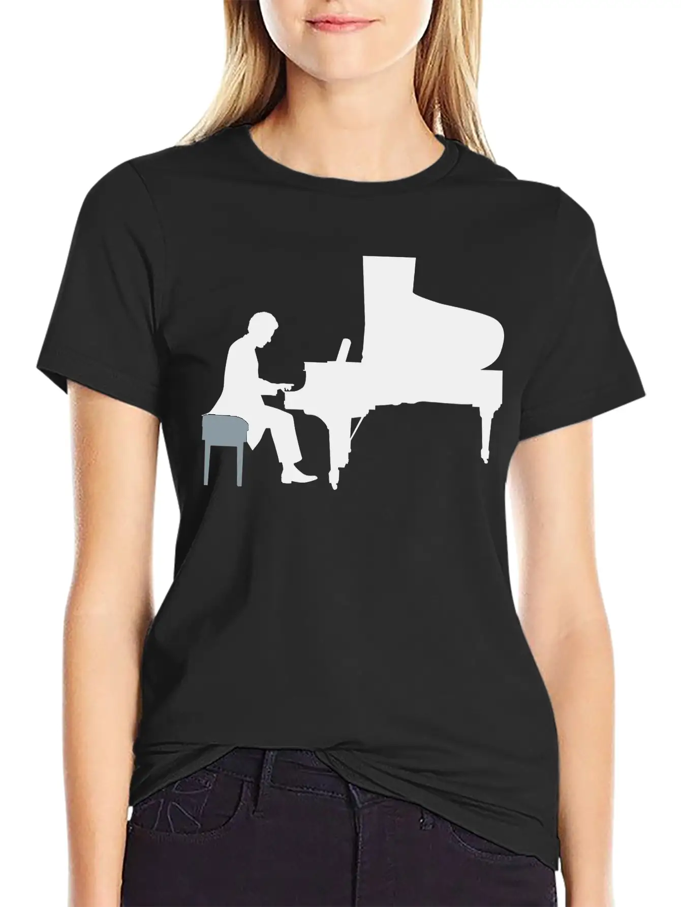 Pianist Essential Cotton Tee For Daily Outfits – Unisex Style