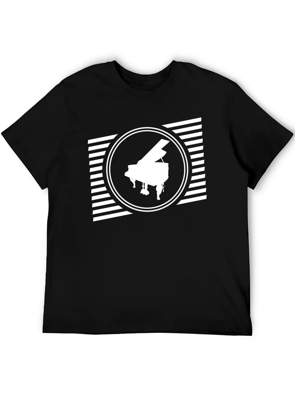 Piano Breathable Graphic T-Shirt – Perfect For Casual Days
