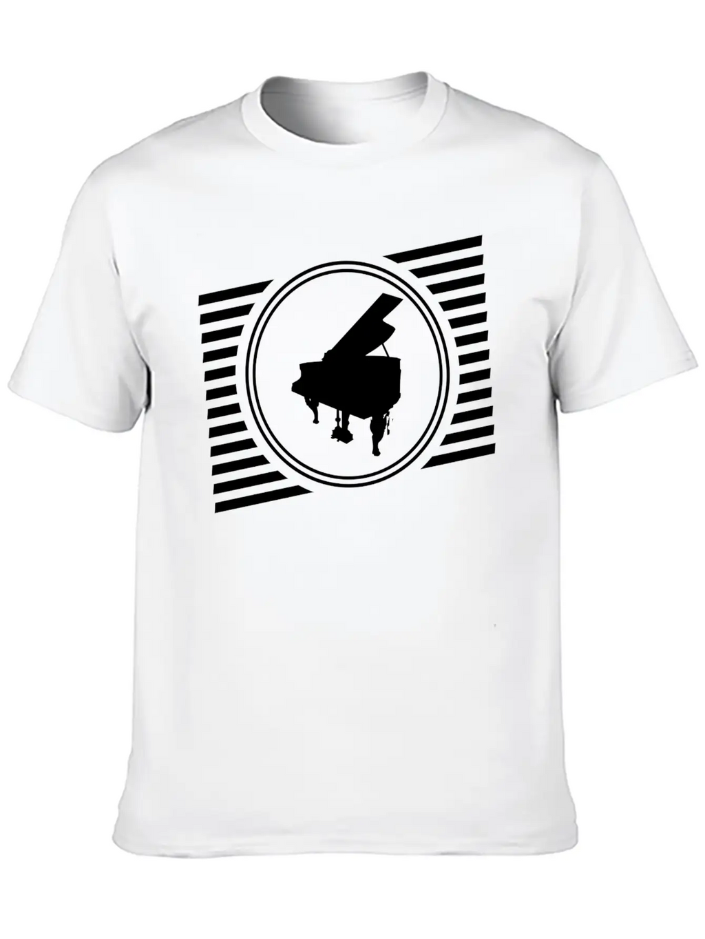 Piano Breathable Graphic T-Shirt – Perfect For Casual Days