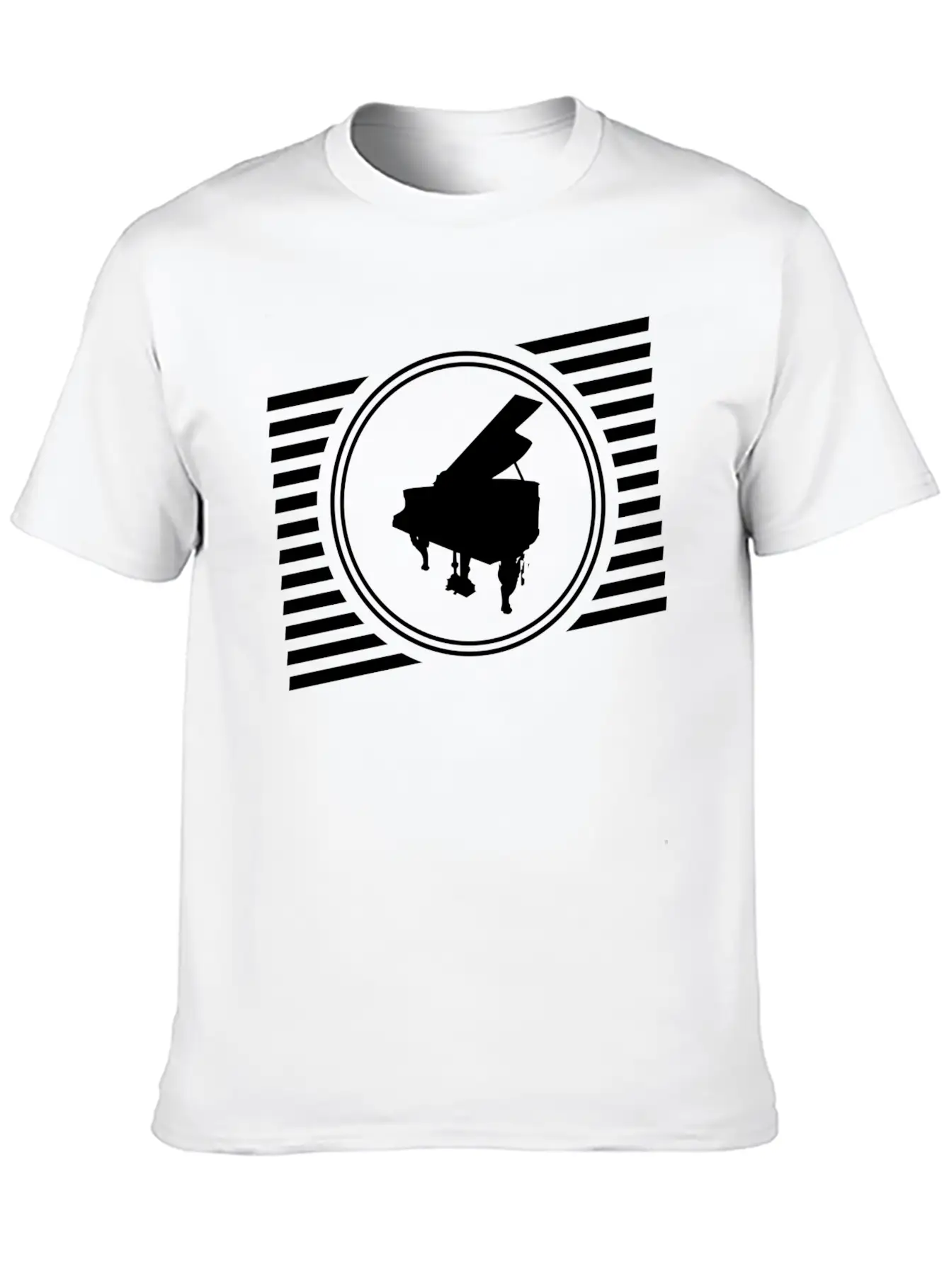 Piano Breathable Graphic T-Shirt – Perfect For Casual Days