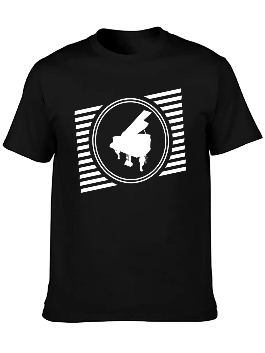 Piano Breathable Graphic T-Shirt – Perfect For Casual Days